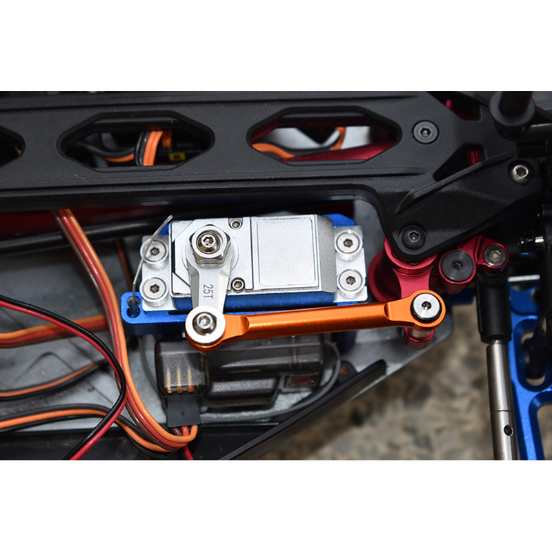 GPM Metal Aluminiu 25T Coarn braț servo direcție + tijă LOS231057+LOS231024 pentru LOSI 1/10 Lasernut U4 Tenacity DB Pro