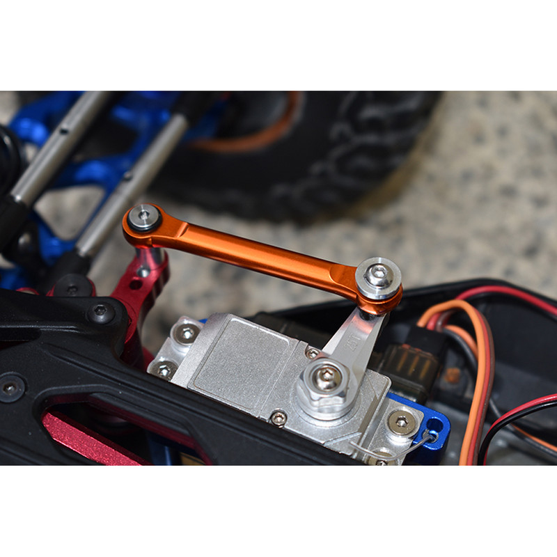 GPM Metal Aluminiu 25T Coarn braț servo direcție + tijă LOS231057+LOS231024 pentru LOSI 1/10 Lasernut U4 Tenacity DB Pro