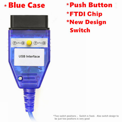 Chipuri complete FT232RL pentru BMW INPA K + DCAN K + CAN K-Line Switch FTDI OBDII Interfață de diagnosticare Adăugați cablu BMW 20Pin pentru scaner BMW