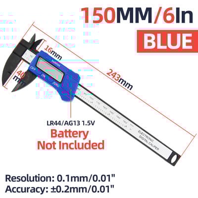 Caliper digital Calibrator electronic Vernier din plastic Riglă digitală Calibrator Pahometru Micrometru digital Instrumente de măsurare Calibe