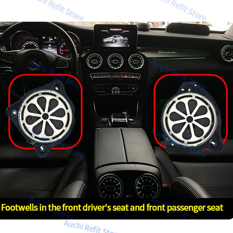 Difuzor subwoofer pentru mașină de 8 inch pentru Mercedes Benz W205 X253 W213 GLC E C-Class, claxon de bas de înaltă putere, difuzor audio, reparare sunet