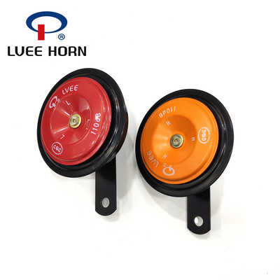 LVEE DL126L Kit claxon electric universal pentru motociclete 12V MAȘINĂ Difuzoare rotunde rezistente la apă pentru scooter, ciclomotor, Dirt Bike ATV