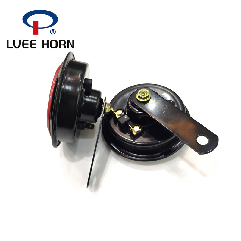 LVEE DL126L Kit claxon electric universal pentru motociclete 12V MAȘINĂ Difuzoare rotunde rezistente la apă pentru scooter, ciclomotor, Dirt Bike ATV