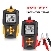 E-FAST 12V 24V autó akkumulátor teszter LCD akkumulátor elemző töltés tesztelés automatikus diagnosztikai eszköz gél AGM WET CA SLA akkumulátor CCA IR SOH