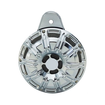 Claxon Motocicletă Capac difuzor Ansamblu Claxoane Negru/Crom pentru Harley Touring Electra Glide FLHR FLHX 91-17 Sportster XL 2007-up