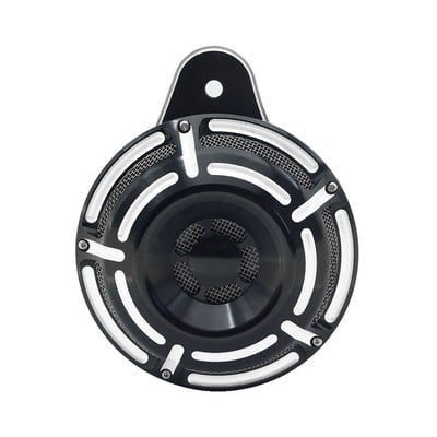 Claxon Motocicletă Capac difuzor Ansamblu Claxoane Negru/Crom pentru Harley Touring Electra Glide FLHR FLHX 91-17 Sportster XL 2007-up