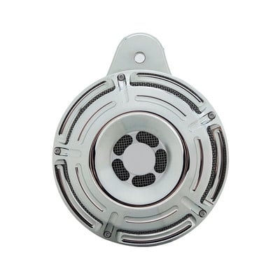 Claxon Motocicletă Capac difuzor Ansamblu Claxoane Negru/Crom pentru Harley Touring Electra Glide FLHR FLHX 91-17 Sportster XL 2007-up