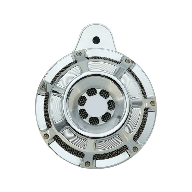 Claxon Motocicletă Capac difuzor Ansamblu Claxoane Negru/Crom pentru Harley Touring Electra Glide FLHR FLHX 91-17 Sportster XL 2007-up