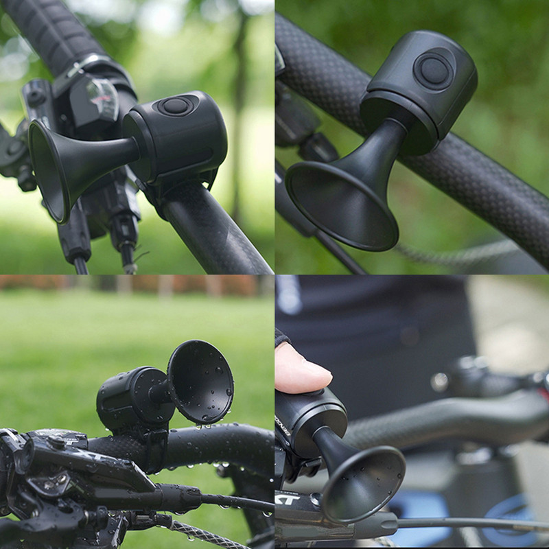 Clopoțel electric pentru bicicletă Claxon pentru bicicletă de munte 120dB Super tare rezistent la apă Bicicletă rutieră M TB Sonerie electrică Accesorii pentru ciclism