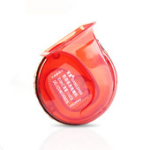 12V Csigakürt LED-es Light Loud Voice Hangszóróval Légkürt Auto Vízálló Snail Air Motorkürt Sziréna Hangos LED-lámpával