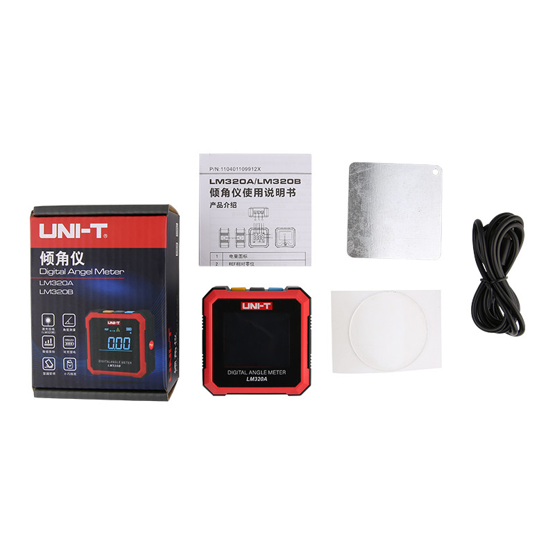 UNI-T LM320A LM320B magnetinio skaitmeninio transporterio lygio matuoklio goniometro bazė mažas elektroninis transporterio matavimo įrankis