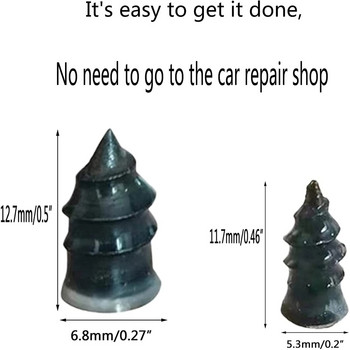 Vacuum Tire Repair Set Nail Kit for Wheels Car Motorcycle Scooter Rubber Tubeless Tire Repair Tool Glue Free Repair Tire Nail