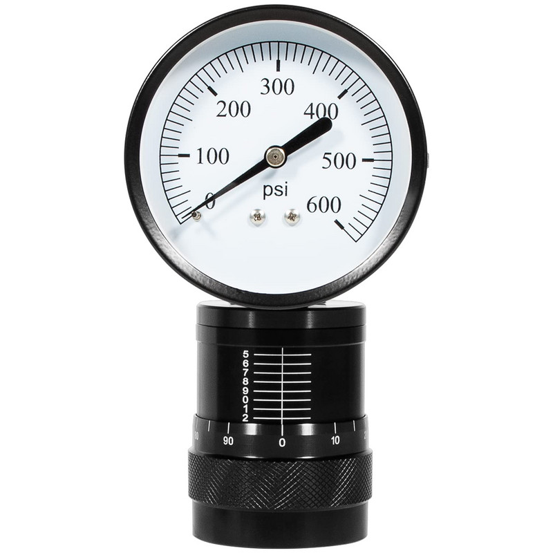 ANX 66841 Mini tester de arc de supapă cu cadran rotund micrometru Gama 0-600LB Crește de 10LB, mecanic pentru menghină sau presă cu arbore