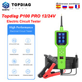 Topdiag P100 Pro Power Scan 12V 24V Auto Camion Tester de circuit electric Sondă Tester baterie auto Instrument pentru automobile PK Autel PS100