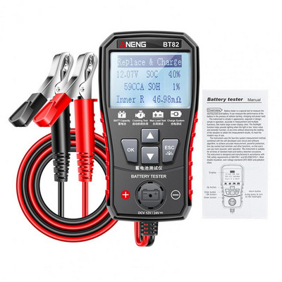 Tester practic pentru baterii de mașină Setări de limbă Analizor de testare a circuitelor DC12-24V Instrument de testare a defecțiunilor pentru motociclete