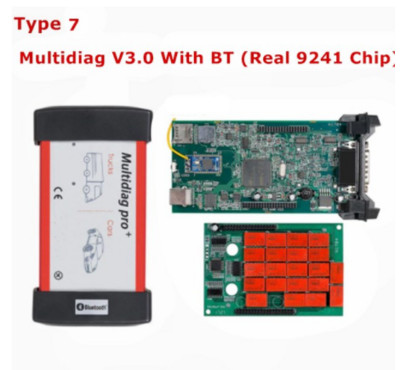 Jauns 2020.23 ar Keygen Multidiag PRO TCS VCI Bluetooth Double PCB V3.0 Real 9241 Chip OBD2 skenera automašīnu kravas automašīnu diagnostikas rīks