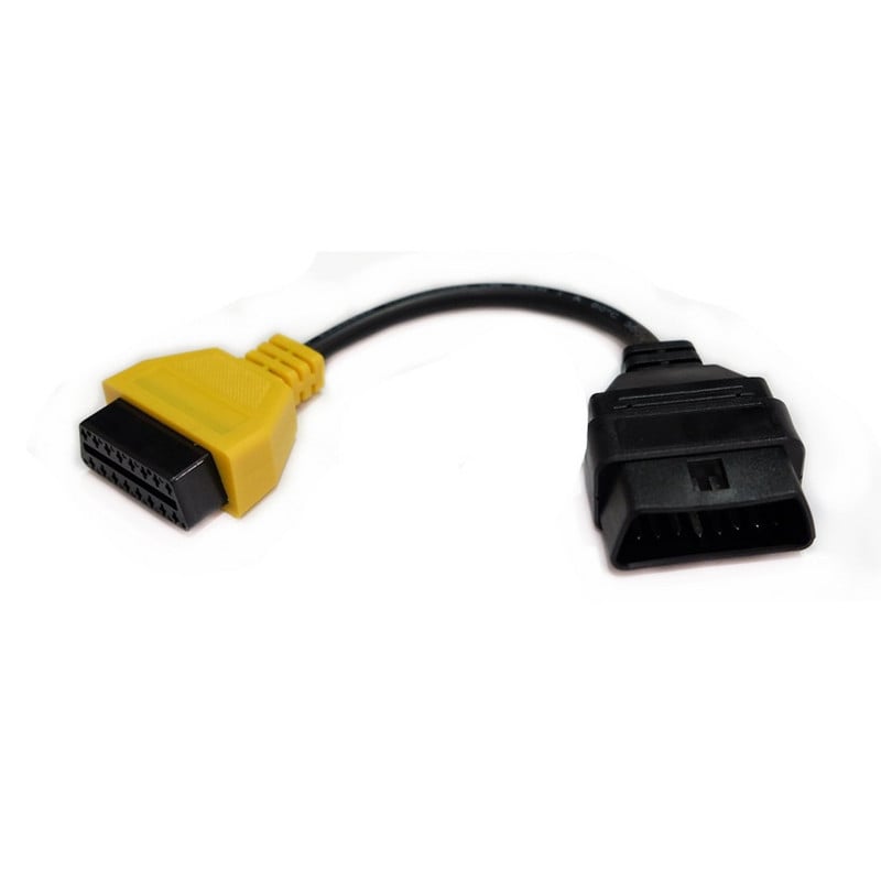 4 db/szett Fiat Ecu Scan adapterhez csatlakozó 16 tűs OBD2 16 tűs kábel OBD kábel Fiat Alfa Romeo három színhez (4 db/készlet)