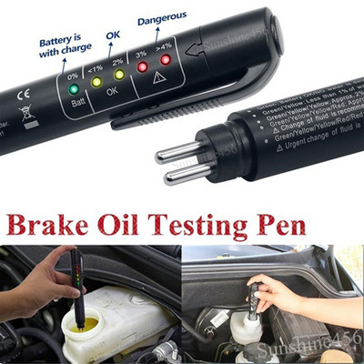 1Pcs Auto Liquid testing Brake Fluid Tester Pen за DOT3/DOT4 Прецизен спирачен тест за масло Проверка на качеството Автомобилни аксесоари