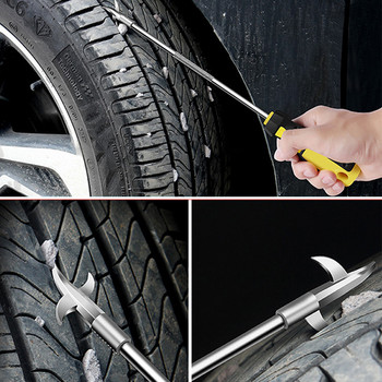 Καθαριστικό πέτρας ελαστικών αυτοκινήτου Groove Broken Stone Remover Tire Clean Up Garbage Durable Universal πολλαπλών λειτουργιών Εργαλείο καθαρισμού 1τμχ