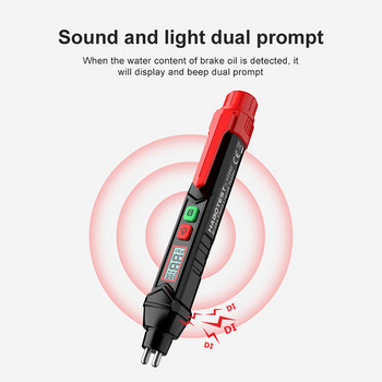 Δοκιμαστής υγρού φρένων Auto Car Brake Liquid Oil Quality Check Pen Sound Light Συναγερμός Ψηφιακός ελεγκτής οπίσθιου φωτισμού για DOT3/DOT4/DOT5.1
