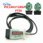 ELS27 FORScan V2.3.8 ELS zöld PCB PIC24HJ128GP+FTDI Mircochip autós OBD2 diagnosztikai eszköz ELM327&J2534 Pss-Thru for FORD for Mazda
