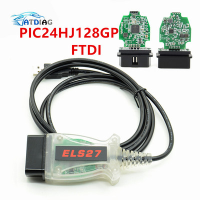 ELS27 FORScan V2.3.8 ELS Πράσινο PCB PIC24HJ128GP+FTDI Mircochip Car OBD2 Εργαλείο διάγνωσης ELM327&J2534 Pss-Thru Για FORD Για Mazda