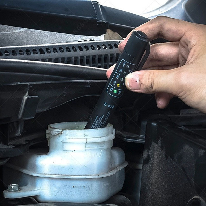 Universalus stabdžių skysčio testeris Tikslus alyvos kokybės diagnostikos įrankis LED indikatorius Skysčio tikrinimo rašiklis Automobilių stabdžių alyvos testeris