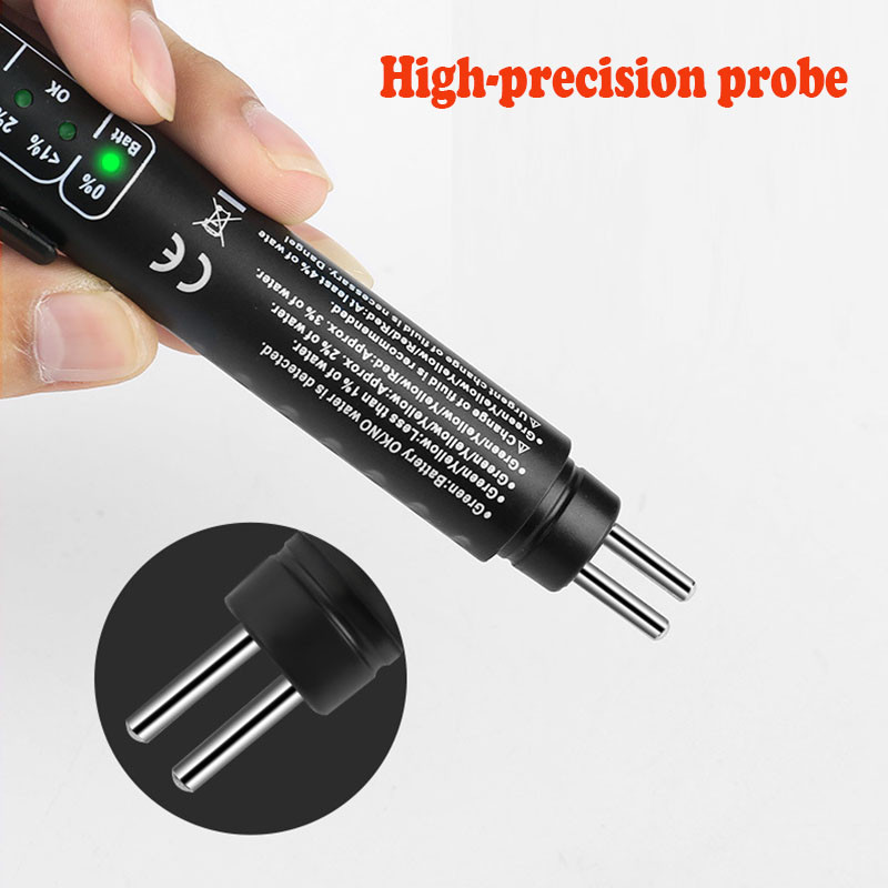 Universalus stabdžių skysčio testeris Tikslus alyvos kokybės diagnostikos įrankis LED indikatorius Skysčio tikrinimo rašiklis Automobilių stabdžių alyvos testeris