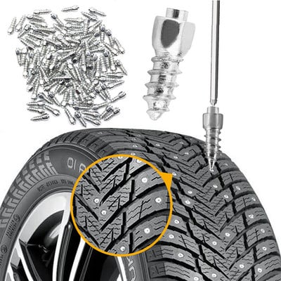 Car Tire Studs Screws Nails Anti-Slip Anti-Ice for Truck Motorcycle Alloy Tire Studs Wheel Tyre Snow Spikes Set 12mm Tire Cleats