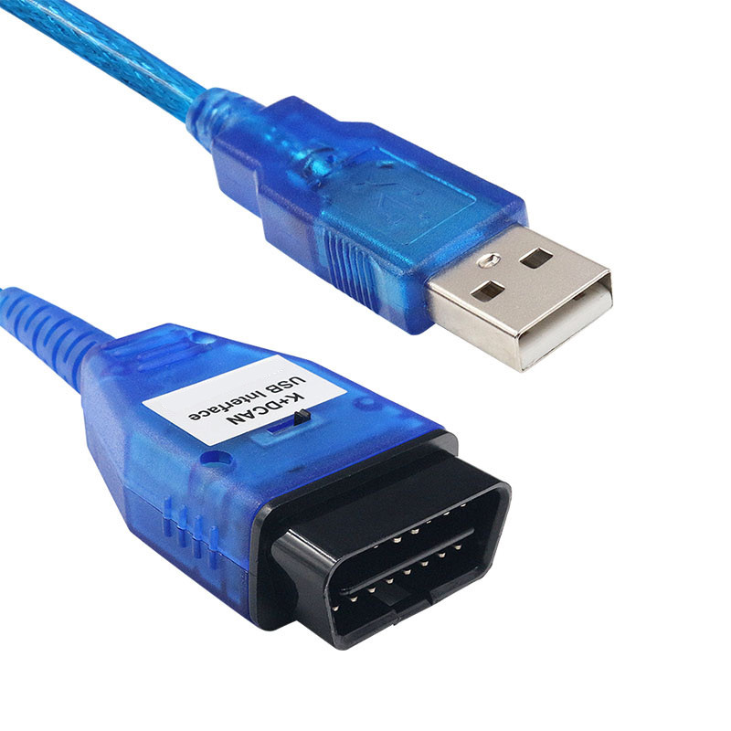 Cel mai bine vândut pentru BMW IN-PA Ediabas K + DCAN comutator OBDII Cablu de diagnosticare pentru BMW E46 K + CAN K CAN IN-PA FT232RL Chip Interfață USB