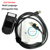 OBD2 skener pre VAG HEX V2 ATMEGA162 čip pre VAG COM pre VW/AUDI/Škoda/Seat autočítačka USB kábel viacjazyčný