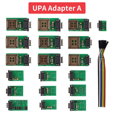 Programátor UPA USB V1.3 SN 050D5A5B, kompletné adaptéry s funkciami NEC, 40-pinová Zif pätica, 16-pinový SOIC, čip 93C, 24C01 85C92