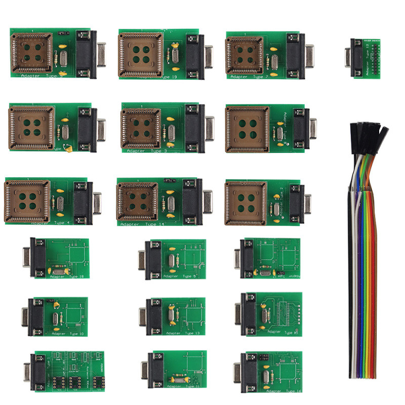Programátor UPA USB V1.3 SN 050D5A5B, kompletné adaptéry s funkciami NEC, 40-pinová Zif pätica, 16-pinový SOIC, čip 93C, 24C01 85C92