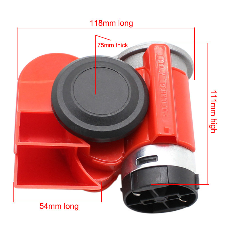 Kit claxon electric universal pentru motociclete, releu 12V 125db, impermeabil, claxon super tare, difuzoare pentru scooter, ciclomotor, Dirt Bike ATV