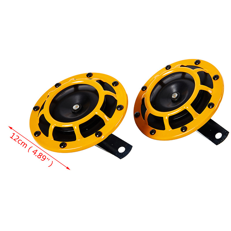 2Pcs Red Hella Super Loud Compact Electric Blast Tone Air Horn 12V 115DB For Motorcycle Car Speaker Horns Russian Warehouse