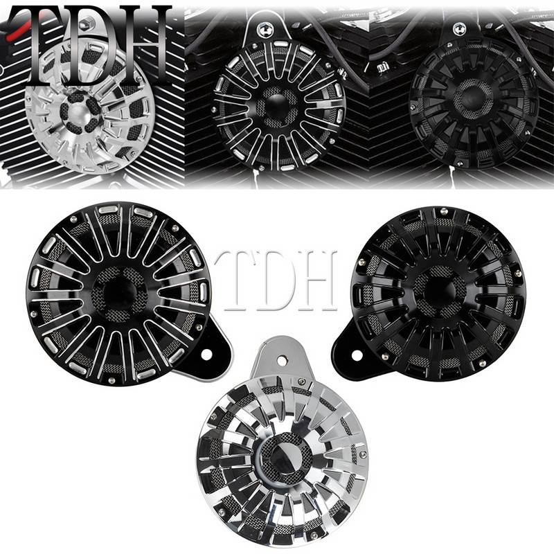 Capac de protecție pentru claxon pentru Harley Big Twin 91-17 Sportster XL 07-18 Touring Dyna Low Rider FXD FXDX FXDC FXDL FXDP FXDWG