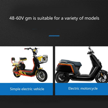Универсален мотоциклетен електрически клаксон 48V 60V Водоустойчиви кръгли силни клаксонни високоговорители за скутер Мотопед Dirt Bike ATV Издръжлив