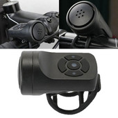Claxon electric pentru biciclete ABS negru, reîncărcabil prin USB, bicicletă, clopoțel de ciclism, inel difuzor, ghidon puternic, inel de alarmă, accesorii pentru biciclete