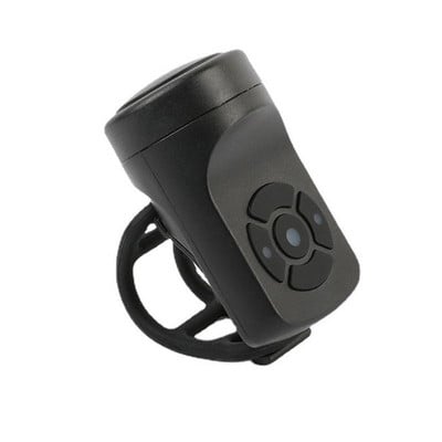 Claxon electric pentru biciclete ABS negru, reîncărcabil prin USB, bicicletă, clopoțel de ciclism, inel difuzor, ghidon puternic, inel de alarmă, accesorii pentru biciclete