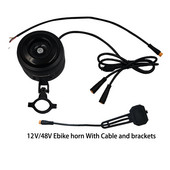 FEDOG DIY 12V 48V Ebike Claxon 12Vdc 48V Clopoțel Super Loud Claxon pentru bicicletă electrică Scuter electric fără baterie în interior