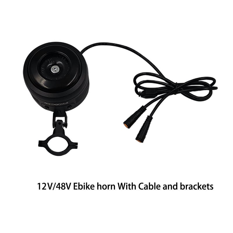 FEDOG DIY 12V 48V Ebike Claxon 12Vdc 48V Clopoțel Super Loud Claxon pentru bicicletă electrică Scuter electric fără baterie în interior