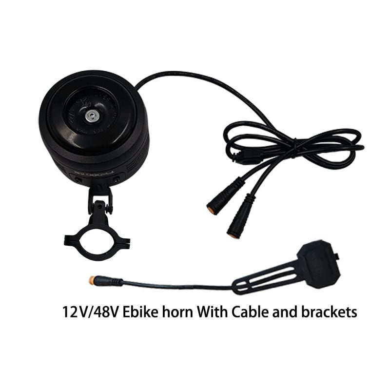 FEDOG DIY 12V 48V Ebike Claxon 12Vdc 48V Clopoțel Super Loud Claxon pentru bicicletă electrică Scuter electric fără baterie în interior