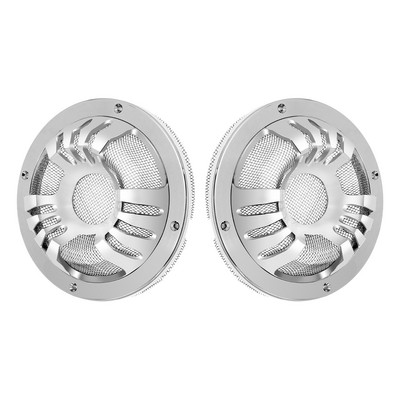 2xMască de măști pentru difuzor spate motociclete Negru/Crom pentru Harley Touring 2014-2021 Ultra Limited Tri Electra Glide FLHTKSE