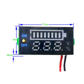 Universal 12V Dual USB Voltmeter with Switch Car Lead Acid Battery Capacity Indicator Panel