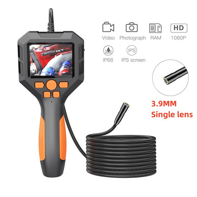 Profesionali 1080P endoskopinė kamera 2,4"/ 2,8" IPS tikrinimo kamera 100 metrų kabelio vamzdžio kanalizacijos boreskopas su 6 LED automobiliui