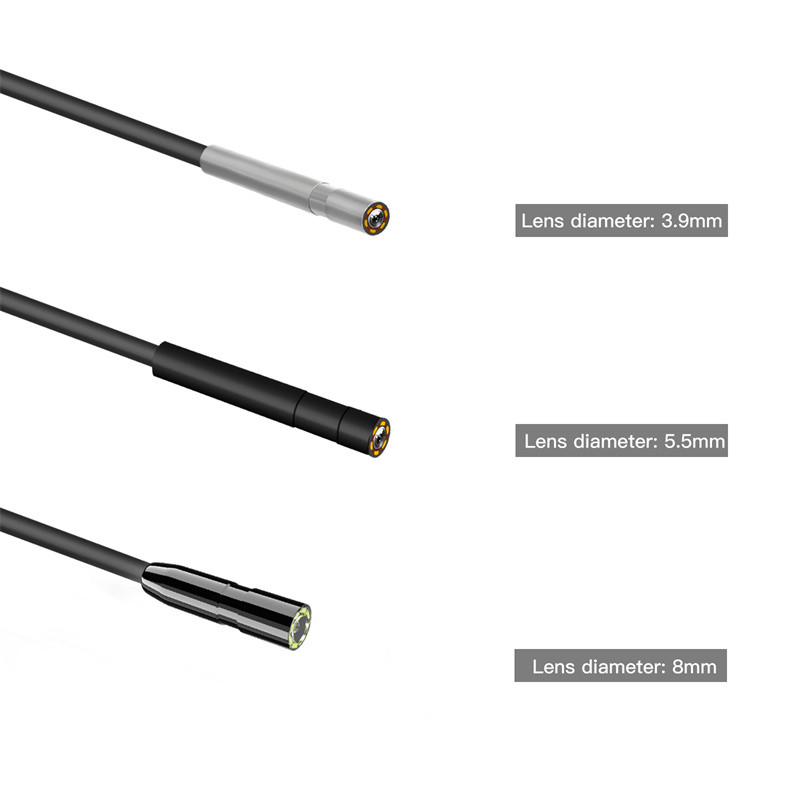 Profesionali 1080P endoskopinė kamera 2,4"/ 2,8" IPS tikrinimo kamera 100 metrų kabelio vamzdžio kanalizacijos boreskopas su 6 LED automobiliui