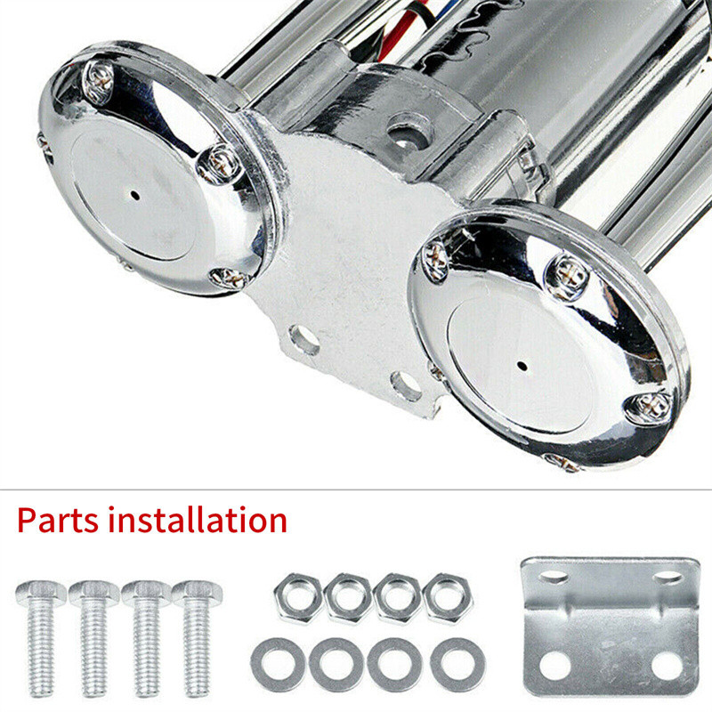 600DB 12V dvigubi trimitai Super Loud Automobilinis elektrinis garso signalas Sunkvežimis Valtis Traukinys Garsiakalbis Automobilis 12V Kompresorius Oro signalas su laidų rele