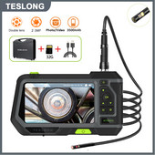 Teslong NTS500 dvigubo objektyvo trigubo lęšio automatinio fokusavimo endoskopas IP67 tikrinimo kameros boreskopas, skirtas automobilio variklio patikros vamzdyno remontui