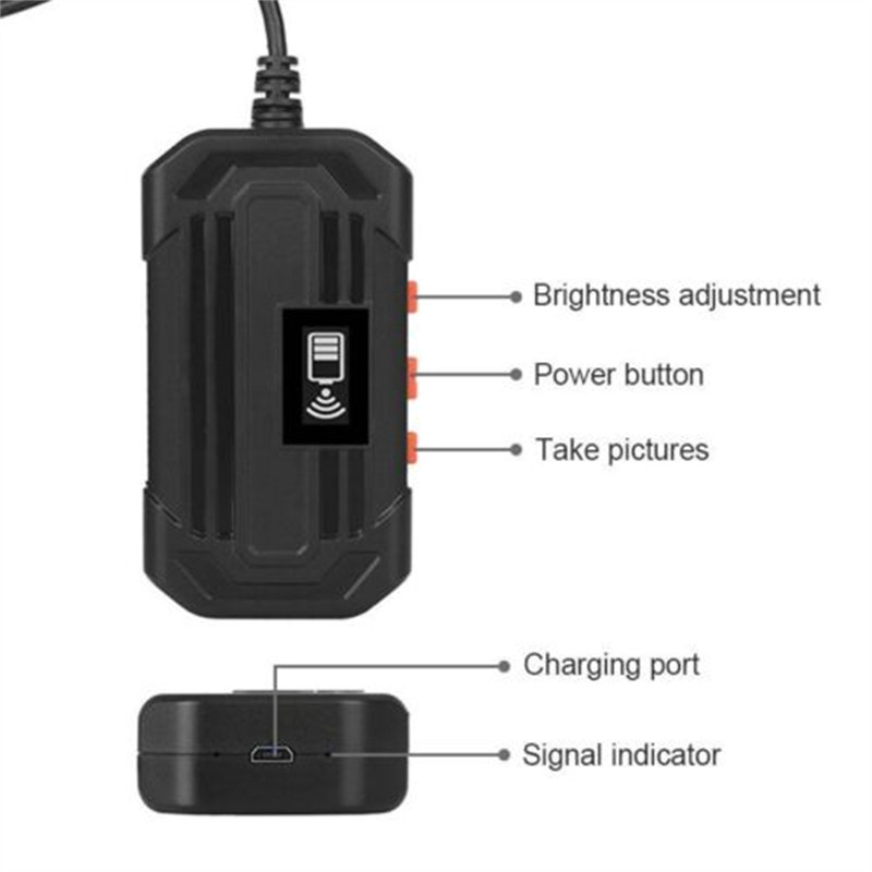 3,9 mm-es 2/5/10 méteres 6LED ipari endoszkóp 1080P Wifi vezeték nélküli HDBorescope ellenőrző kamera iPhone Android iOS rendszerhez