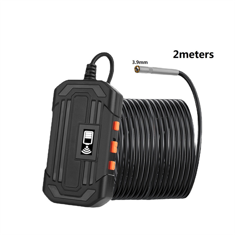 3,9 mm-es 2/5/10 méteres 6LED ipari endoszkóp 1080P Wifi vezeték nélküli HDBorescope ellenőrző kamera iPhone Android iOS rendszerhez